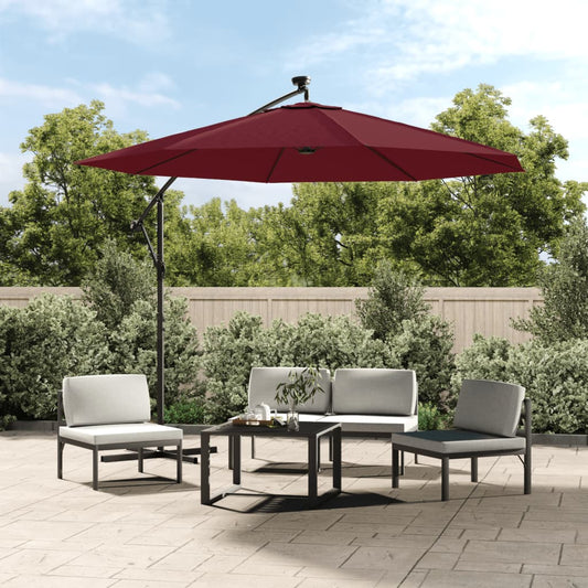vidaXL Replacement Fabric for Cantilever Umbrella Bordeaux Red 350 cm