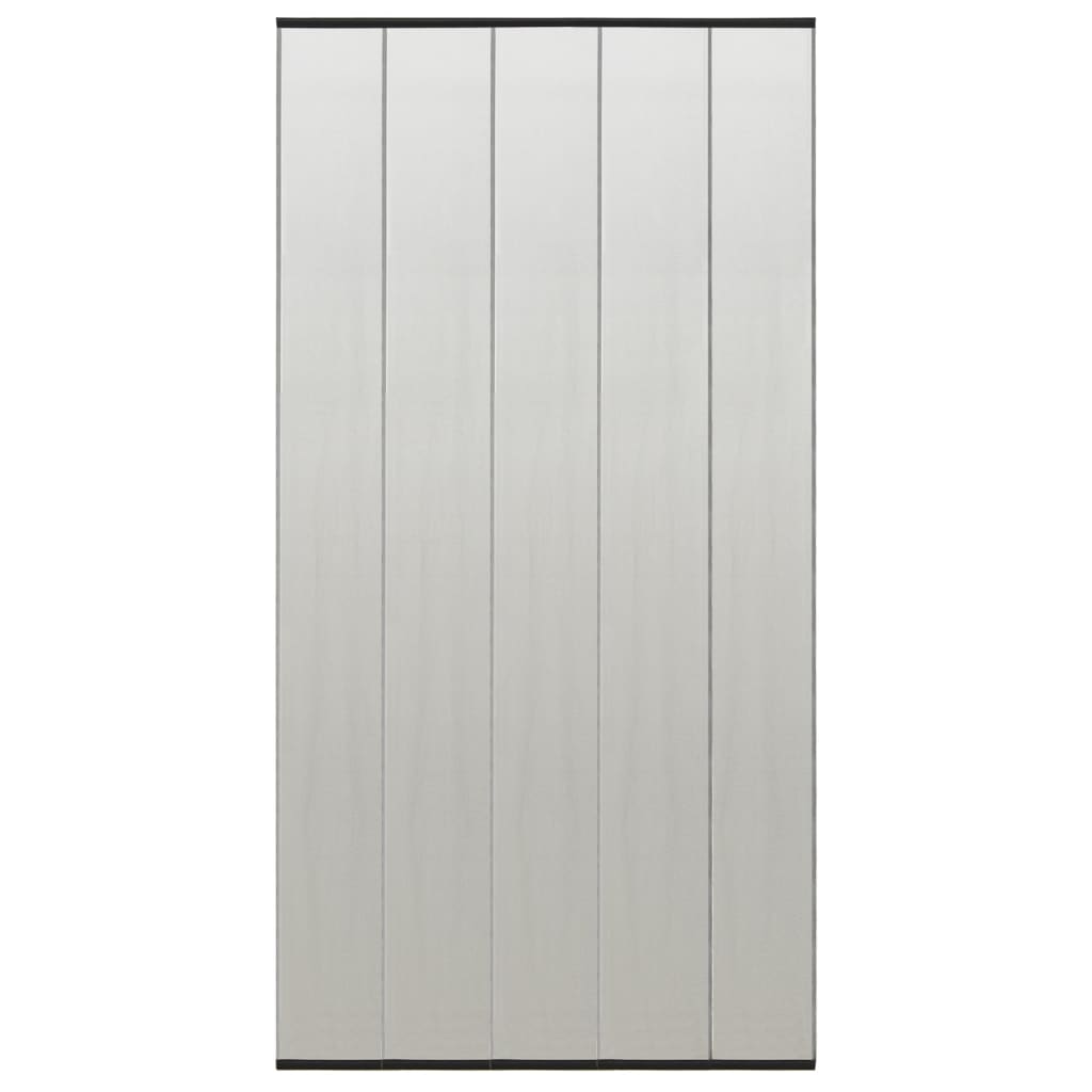 vidaXL Insect Door Screen with 5-Piece Mesh Curtain Black 120x240 cm