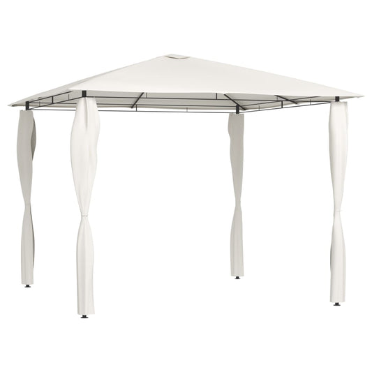 vidaXL Gazebo with Post Covers 3x3x2.6 m Cream 160 g/må_