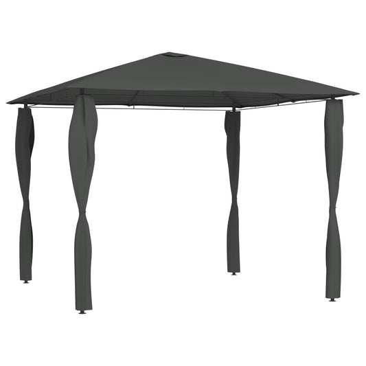 vidaXL Gazebo with Post Covers 3x3x2.6 m Anthracite 160 g/må_