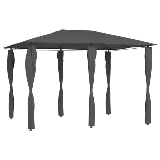 vidaXL Gazebo with Post Covers 3x4x2.6 m Anthracite 160 g/må_