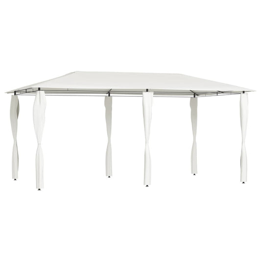 vidaXL Gazebo with Post Covers 3x6x2.6 m Cream 160 g/må_