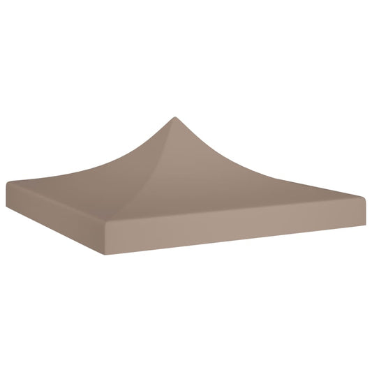 vidaXL Party Tent Roof 3x3 m Taupe 270 g/må_