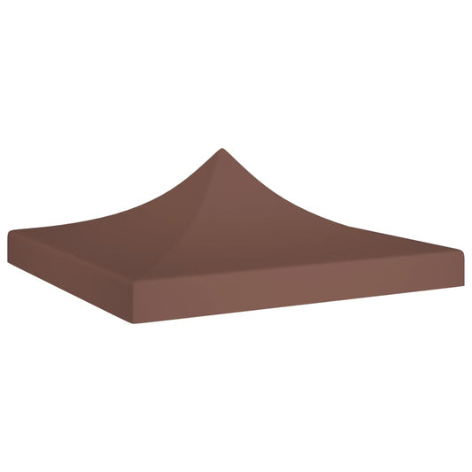 vidaXL Party Tent Roof 3x3 m Brown 270 g/må_