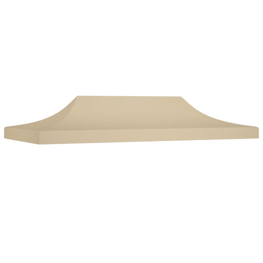 vidaXL Party Tent Roof 6x3 m Beige 270 g/må_