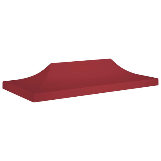 vidaXL Party Tent Roof 6x3 m Burgundy 270 g/må_