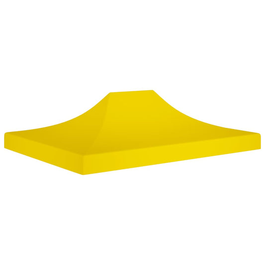 vidaXL Party Tent Roof 4x3 m Yellow 270 g/må_