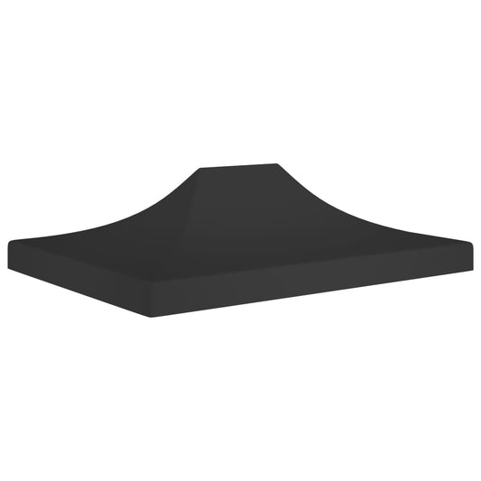 vidaXL Party Tent Roof 4.5x3 m Black 270 g/må_