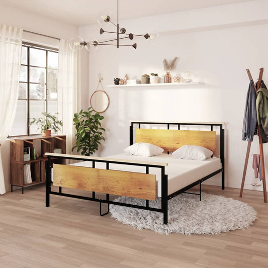 vidaXL Bed Frame Metal 160x200 cm