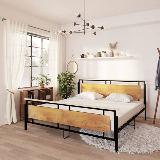 vidaXL Bed Frame Metal 200x200 cm