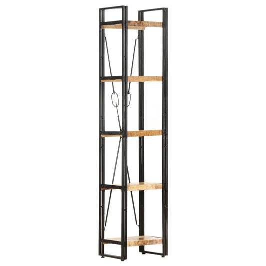 vidaXL 5-Tier Bookcase 39x30x180 cm Solid Mango Wood