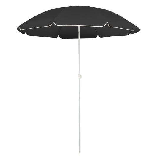 vidaXL Outdoor Parasol  with Steel Pole Anthracite 180 cm