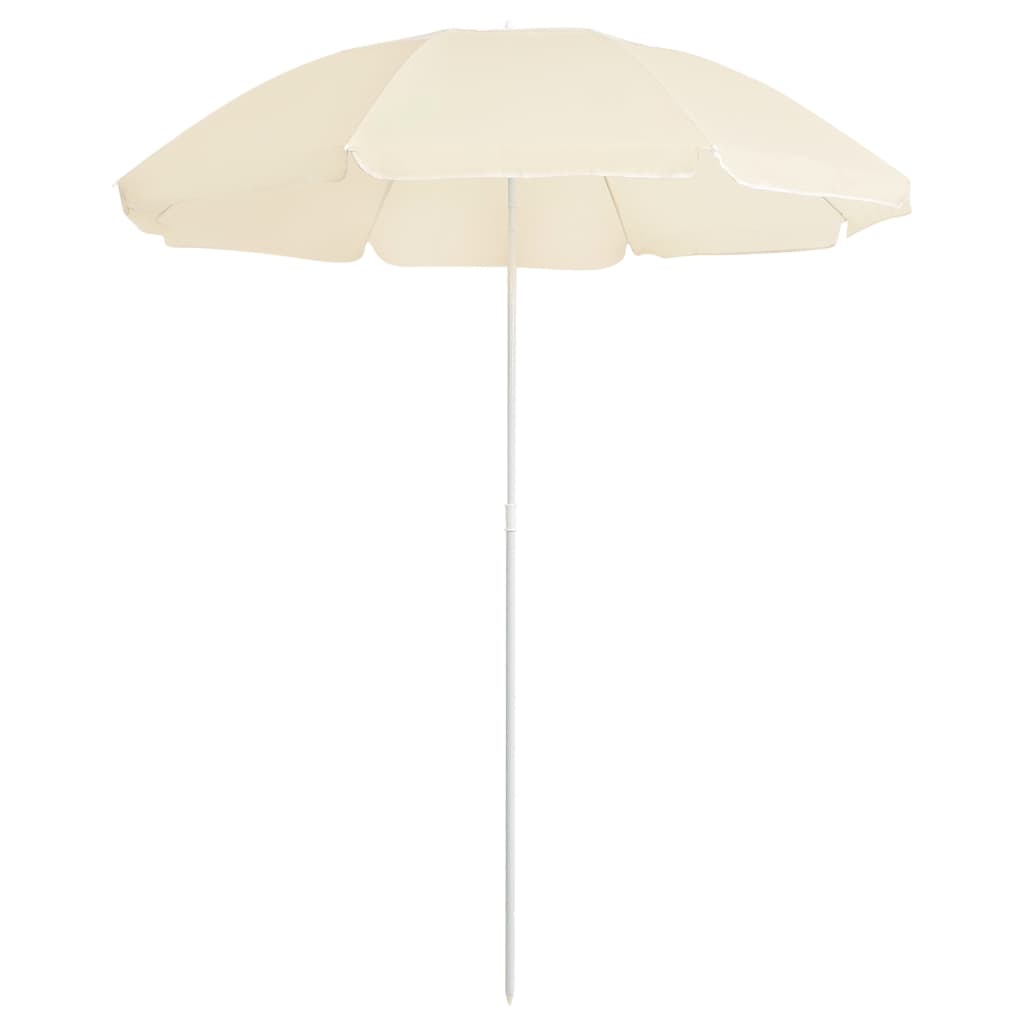 vidaXL Outdoor Parasol  with Steel Pole Sand 180 cm