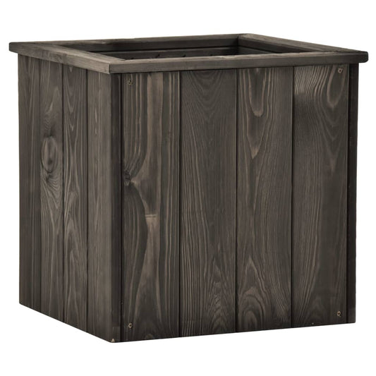 vidaXL Raised Bed Dark Grey 38x41x40 cm Solid Pinewood