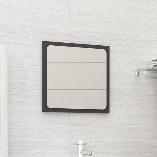 vidaXL Bathroom Mirror Grey 40x1.5x37 cm Engineered Wood