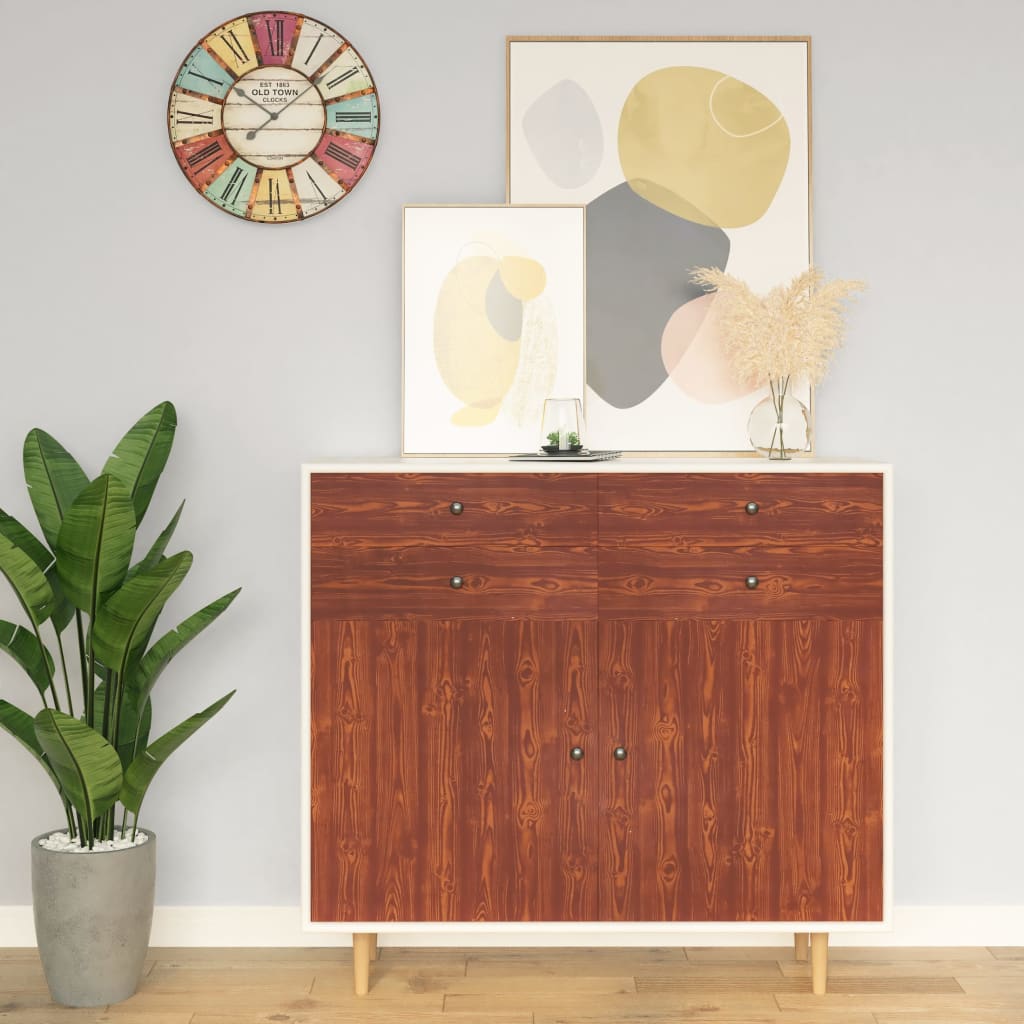 vidaXL Self-adhesive Furniture Film Acacia 500x90 cm PVC