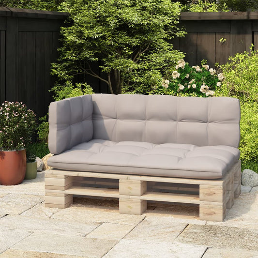 vidaXL Backrest for Pallet Sofa Black 110 cm Iron