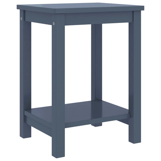 vidaXL Bedside Cabinet Light Grey 35x30x47 cm Solid Pinewood
