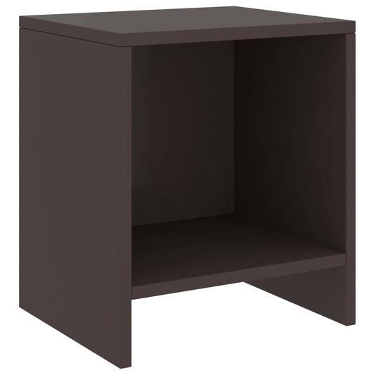 vidaXL Bedside Cabinet Dark Brown 35x30x40 cm Solid Pinewood