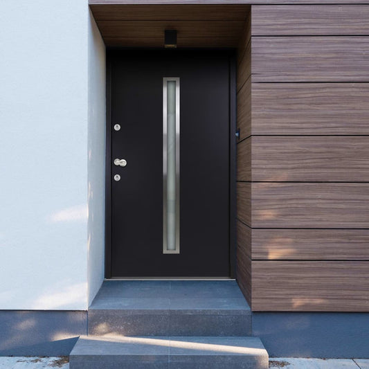 vidaXL Aluminium Front Door Anthracite 90x200 cm