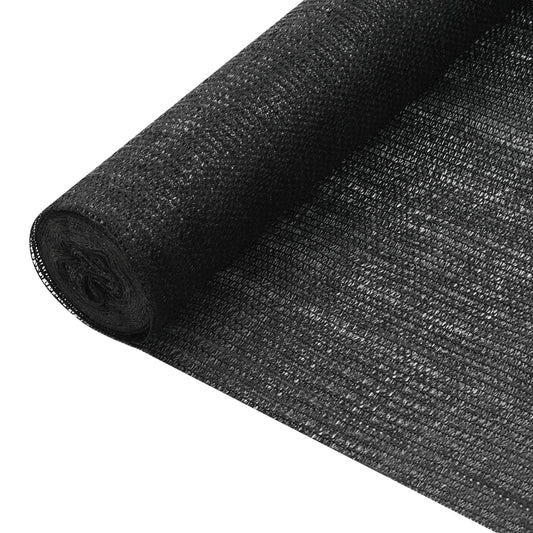 vidaXL Privacy Net Black 1.2x10 m HDPE 75 g/må_
