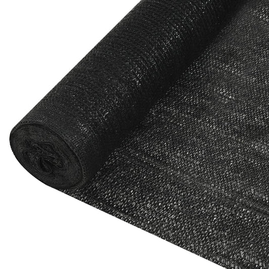 vidaXL Privacy Net Black 2x25 m HDPE 195 g/må_