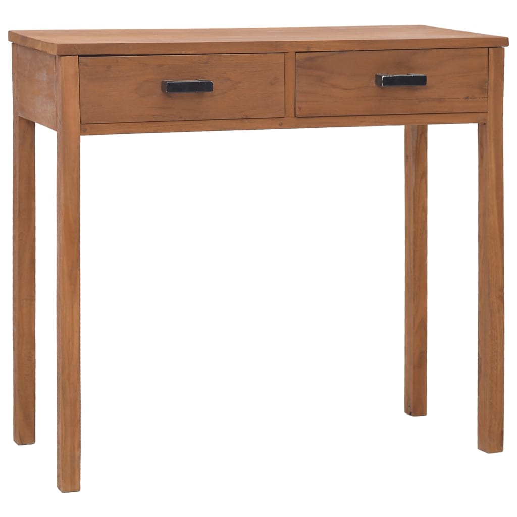 vidaXL Office Desk 81x40x75 cm Solid Teak Wood