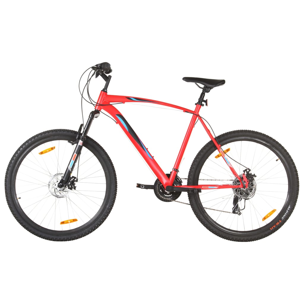 vidaXL Mountain Bike 21 Speed 29 inch Wheel 58 cm Frame Red