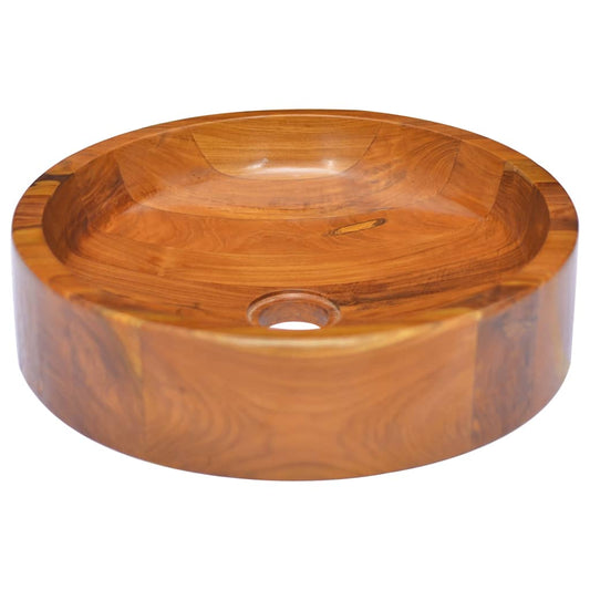 vidaXL Basin Solid Teak Wood ë_40x10 cm