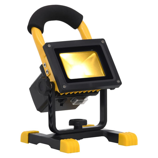 vidaXL Rechargeable LED Spotlight with Handle 10 W Warm White