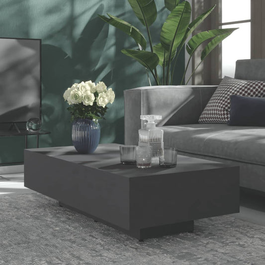 vidaXL Coffee Table Grey 115x60x31 cm Engineered Wood