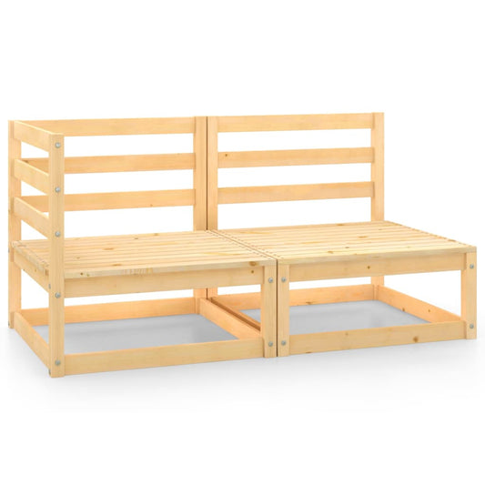 vidaXL 2 Piece Garden Lounge Set Solid Pinewood
