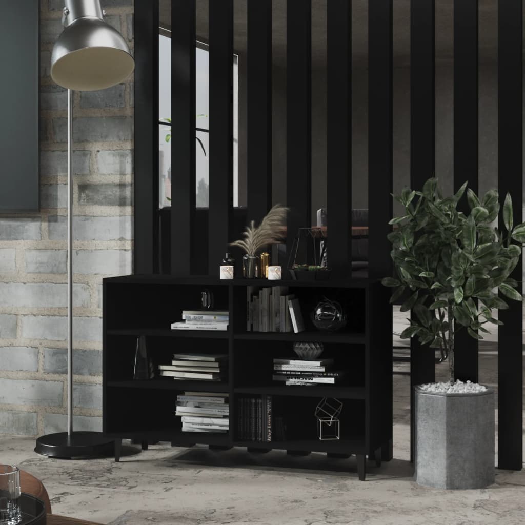 vidaXL Sideboard Black 103.5x35x70 cm Engineered Wood
