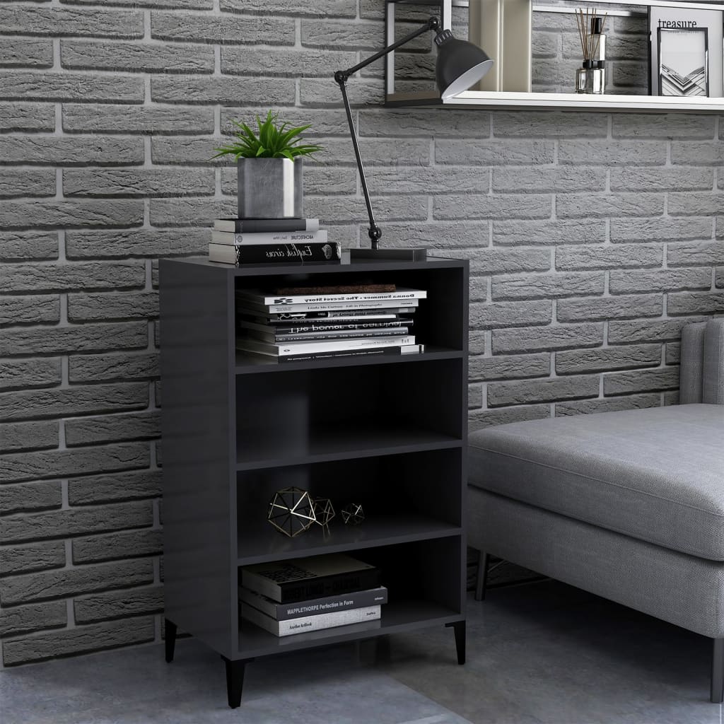 vidaXL Sideboard Grey 57x35x90 cm Engineered Wood