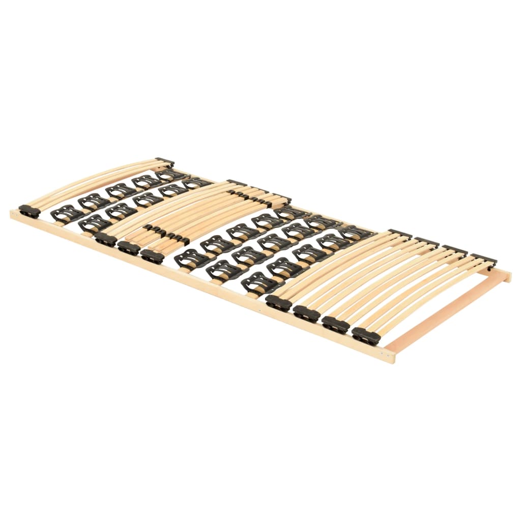 vidaXL Bed Frame with 38 Slats 80x200 cm