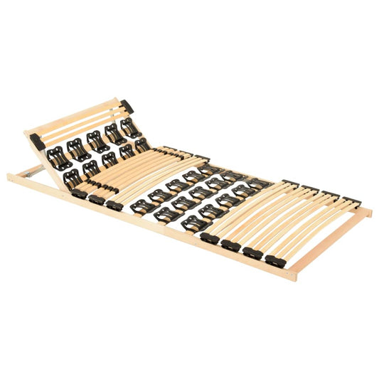 vidaXL Bed Frame with 38 Slats Adjustable Head 90x200 cm