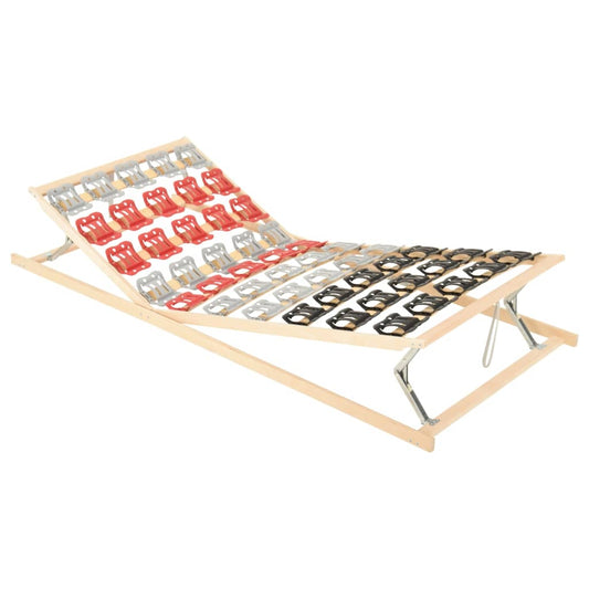 vidaXL Bed Frame with 12 Slats Adjustable Head & Foot 70x200 cm