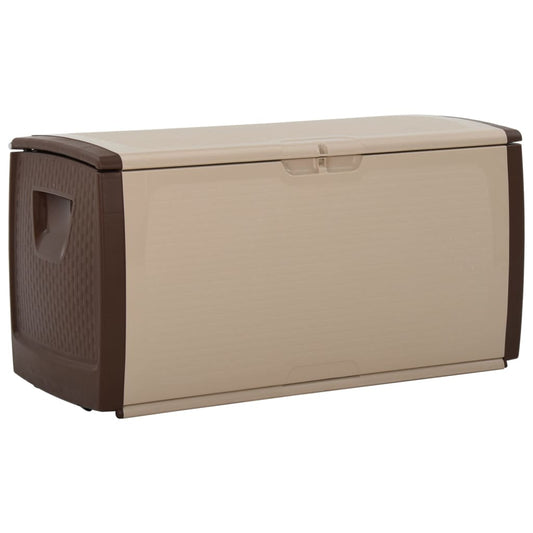 vidaXL Storage Box Beige and Brown 122x56x63 cm