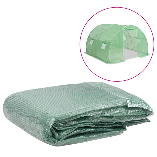 vidaXL Greenhouse Replacement Cover (9 må_) 300x300x200 cm Green