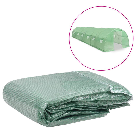 vidaXL Greenhouse Replacement Cover (27 må_) 300x900x200 cm Green