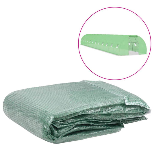 vidaXL Greenhouse Replacement Cover (54 må_) 300x1800x200 cm Green