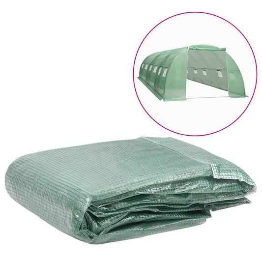 vidaXL Greenhouse Replacement Cover (24 må_) 400x600x200 cm Green