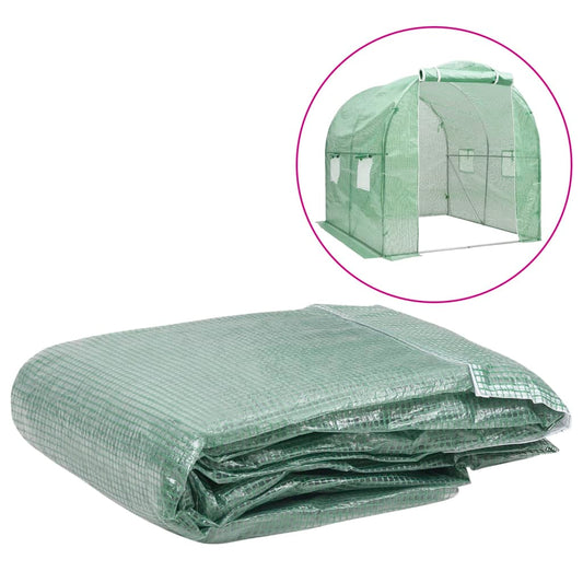 vidaXL Greenhouse Replacement Cover (4 må_) 200x200x200 cm Green