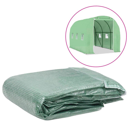 vidaXL Greenhouse Replacement Cover (6.86 må_) 200x343x200 cm Green