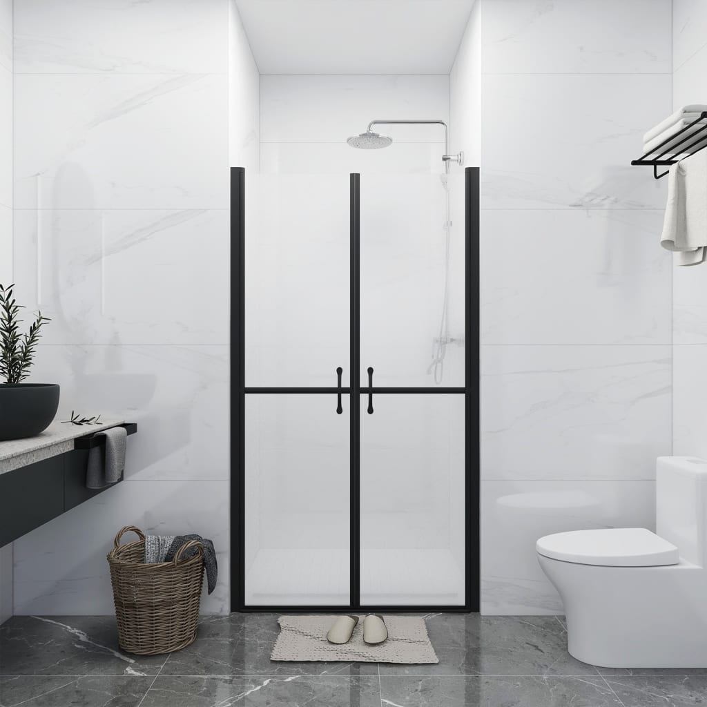 vidaXL Shower Door Frosted ESG (98-101)x190 cm