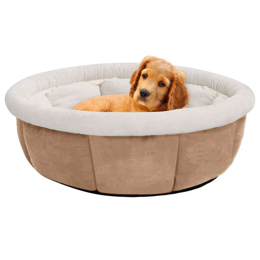 vidaXL Dog Bed 59x59x24 cm Beige