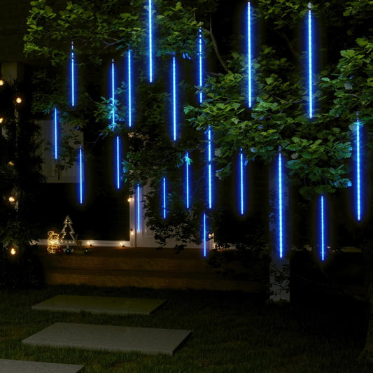vidaXL Meteor Lights 20 pcs 50 cm Blue 720 LEDs Indoor Outdoor