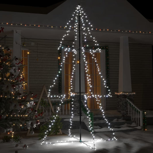 vidaXL Christmas Cone Tree 300 LEDs Indoor and Outdoor 120x220 cm
