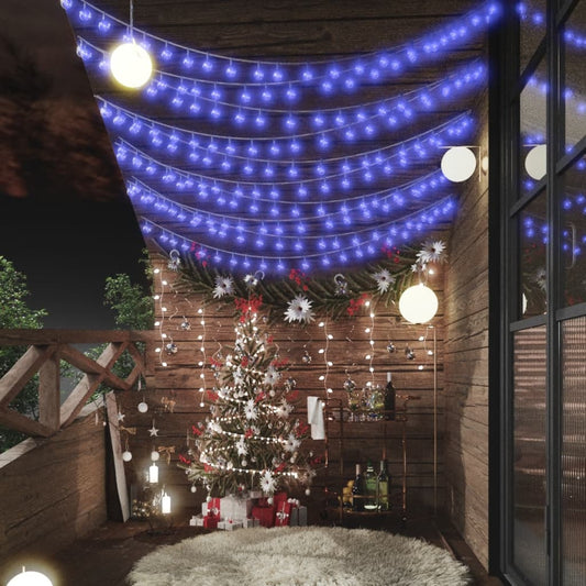 vidaXL Globe Fairy String Lights 40m 400 LED Blue 8 Function