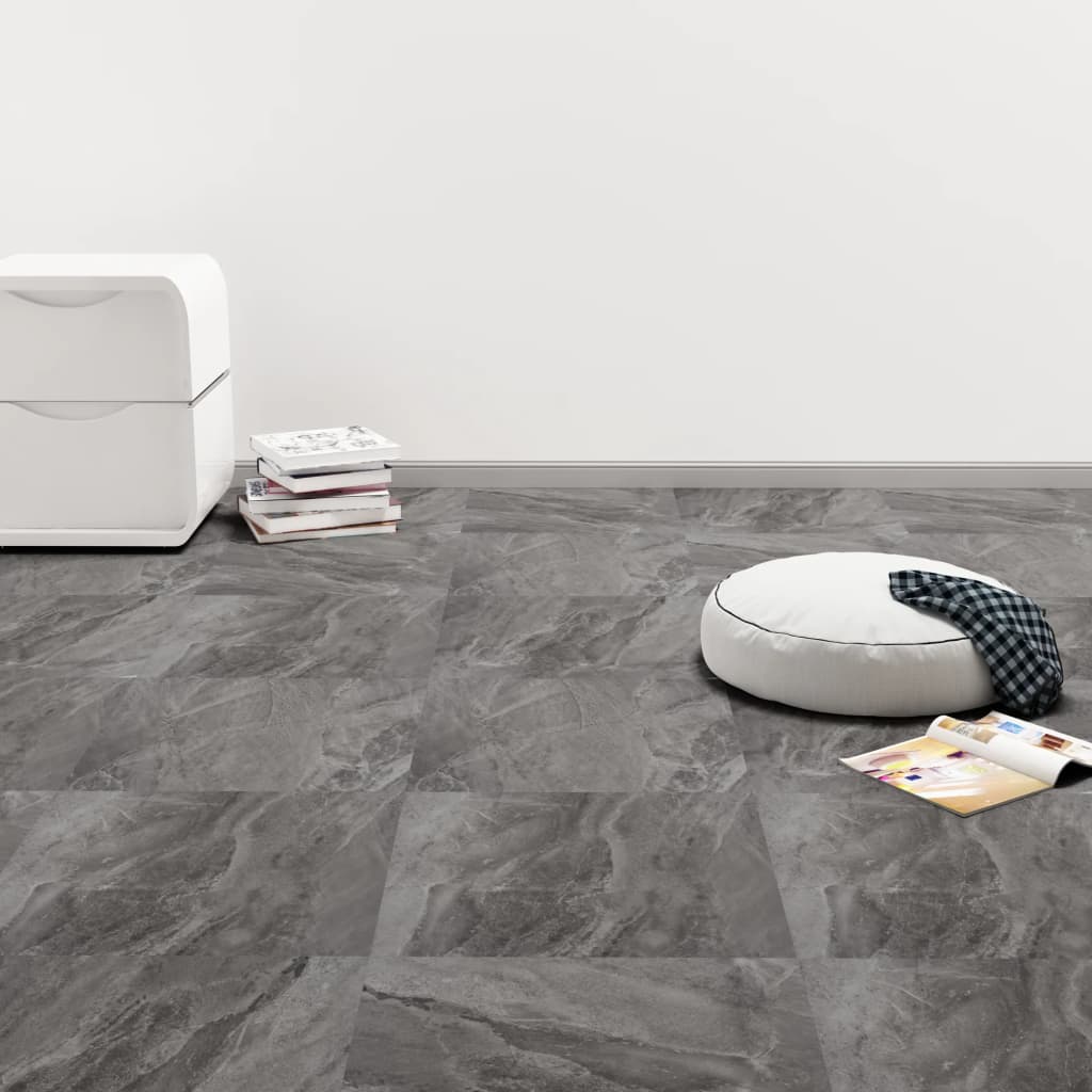 vidaXL Self-adhesive Flooring Planks 20 pcs PVC 1.86 må_ Black Pattern